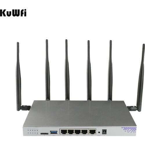 4G SIM Card Wifi Router OpenWrt 1200Mbps 2.4G 5G Dual Band MT7621 Gigabit Port Wireless AP Router with 6 Antennas Wifi Repeater