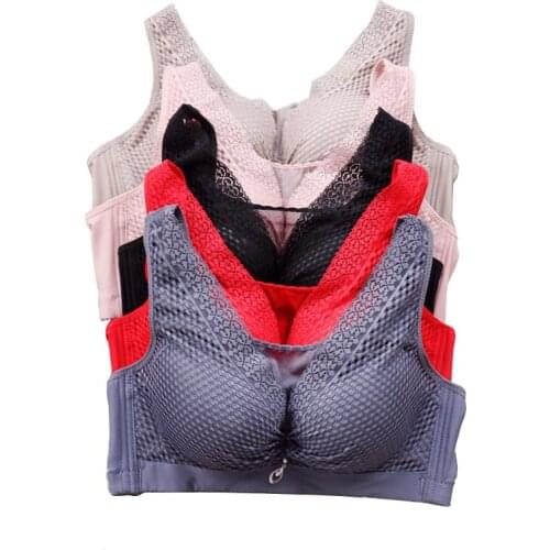 Plus Size Sexy Lingerie Lace Women Bra 3/4 Cup Wireless Underwear Push Up Tops Female Bralette Girl Brassiere