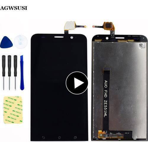 For Asus Zenfone 2 ZE551ML LCD Screen Z00A Z00AD Z00ADB Z00ADA LCD Display Touch Screen Digitizer Sensor Assembly