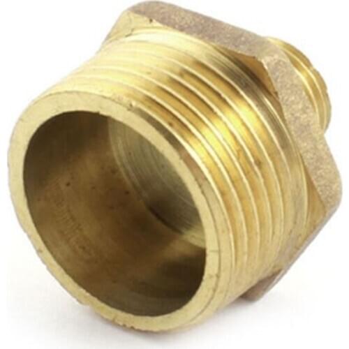 1 Pc 3/4PT to 1/4PT Straight Reducer Pipe Connector for Water Heating Fitting