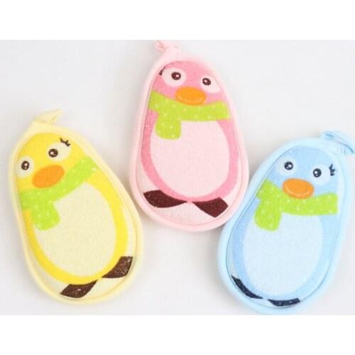 1Pc Newborn Care Products Baby Shower Bath Sponge Rub Infant Toddler Kids Bath Brush Cotton Rubbing Body Wash Towel Accessories