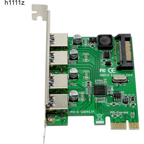 10PCS NEW 4 Port USB 3.0 PCI Express Card PCIe USB 3.0 Host Controller 4x USB3.0 Controler NED720201 5Gb for Desktop PC Computer