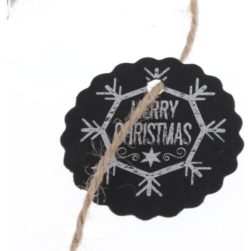 100pcs Wavy Edge ing Label Christmas Party Xmas Tree ing Paper Tags