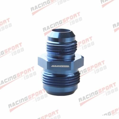 16AN AN16 To 12AN AN12 Straight Reducer Adapter Fittings Aluminum Blue