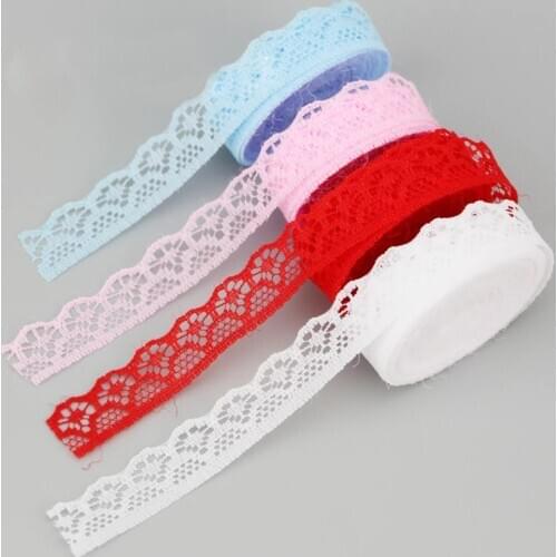 10 yards/roll) 15mm white Lace fabric Webbing Decoration Lovely gift packing Material