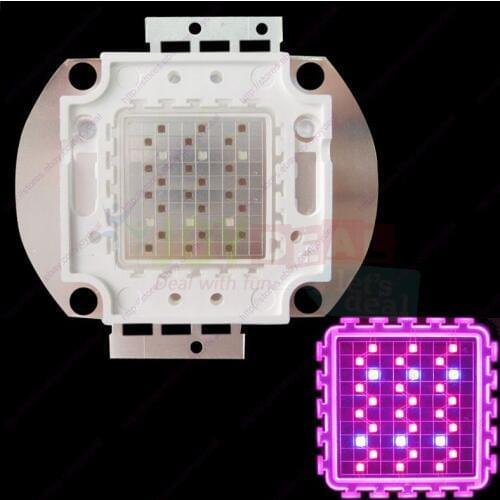 30W 24pcs Red 660nm + 6pcs Royal Blue 450nm 4:1 Hybrid High Power LED Light Source for Plant Grow DIY