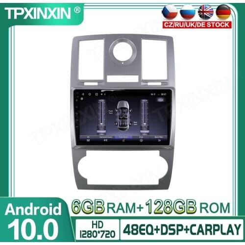 Android 10 For Chrysler 300C Jeep Dodge 2004 + Car GPS Navigation Radio Player Car Multimedia Player Head Unit Tape Recorder IPS