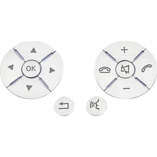 Car Interior Steering Wheel Button Switch Trim Cover Sticker for Mercedes Benz C E S Class W204 W212 W221 GLK X204 C200 C250