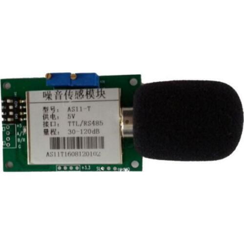 Fast Free Ship DC12-24V 485 Version Industrial Noise Decibel Sound Sensor Module RS485/TTL Module AS11-X Noise Sensor