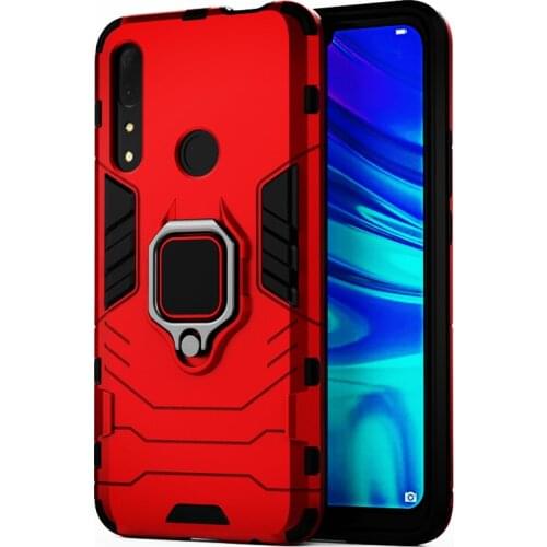 For Huawei Y9 Prime 2019 Case 6.59"inch Shockproof Ring Stand Bumper Silicone + PC Phone Back Cover for Huawei Y 9 Prime 2019