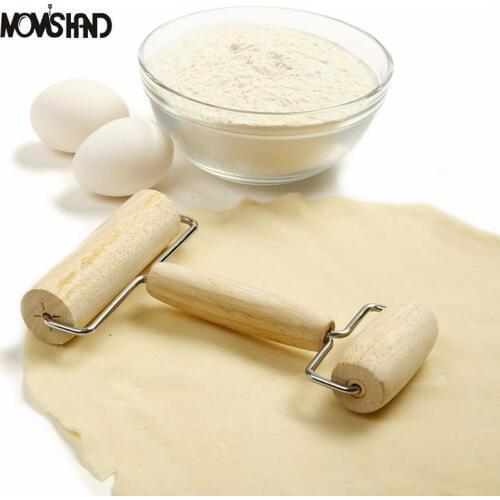 Creative Kitchen Gadget Cooking Tools Wood Pastry and Pizza Roller Hand Rolling Pin
