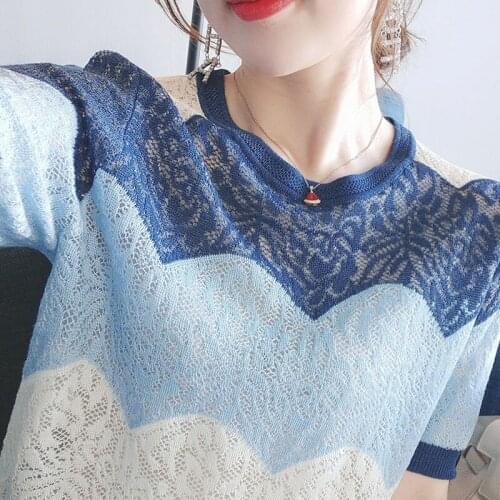 Трикотажные блузки Lace Girl China At AliExpress