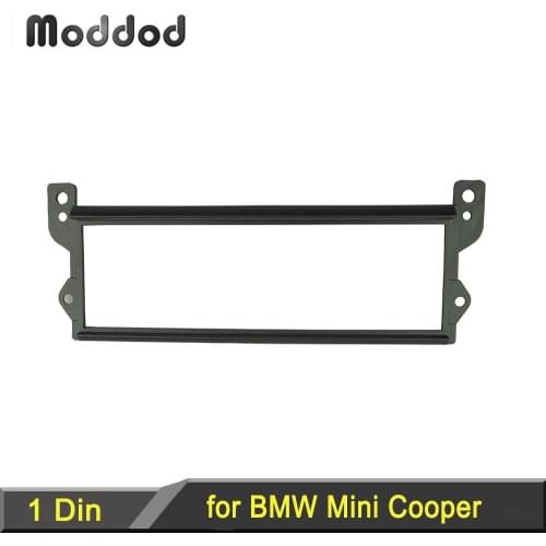 One Din Fascia Car Audio Installation Frame Retrofit Kit for BMW Mini Cooper R50 R52 R53 Stereo Panel Facia