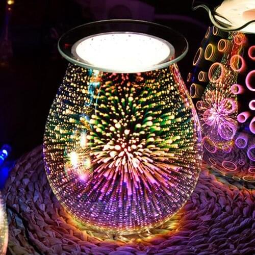 New Aroma Electric Wax Melt Incense Burner Firework Lamp Night Light Tart Aromatherapy Diffuser Warmer