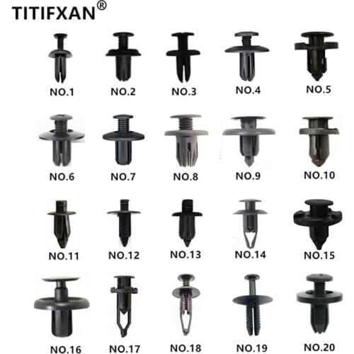 New Mixed Auto Bumper Wheel Eyebrow Fender Plastic Fastener Screw Rivet For Lada SEAT All Cars Clip Set