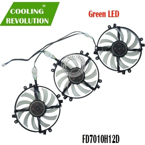 New Original for manli Gallardo GTX1070 GTX1070TI GTX1080 Graphics Video Card cooling fan FD7010H12D DC12V 0.35AMP