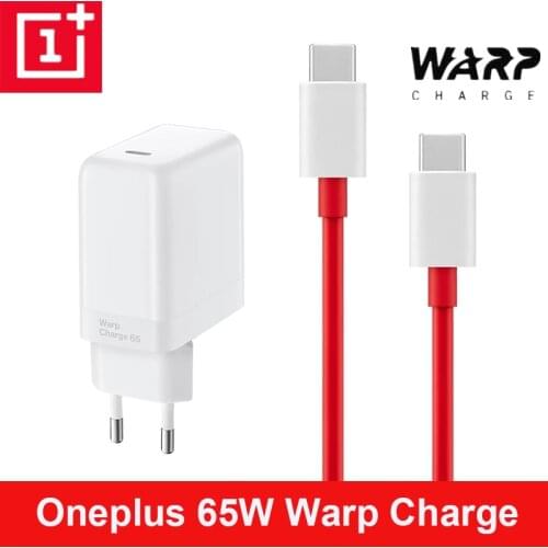 Oneplus Charger 65 Original Fast Warp charger 65W EU Adapter Type C to type c cable For OnePlus 9 Pro 9R 8T 8 Pro 7T Pro Nord 10