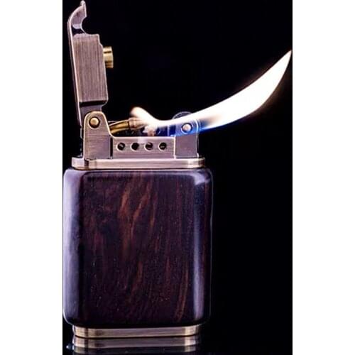 Original ZORRO Fire dragon lighter kerosene sandalwood jet oblique fire creative flint GASOLINE smoking gift Accessories