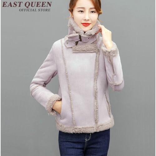 Fashion Korean Style Womens Fur Coat Turn-Down Collar Winter Coat Women 2018 Winter Thicken Outerwear L XXL AA3016 YQ