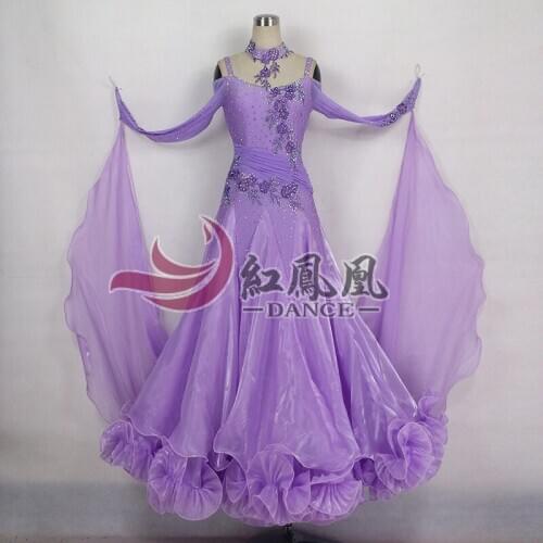 5High-end International Standard Ballroom Smooth Dance Competition Dress, /Ballroom Standard Tango Waltz Dance Dress