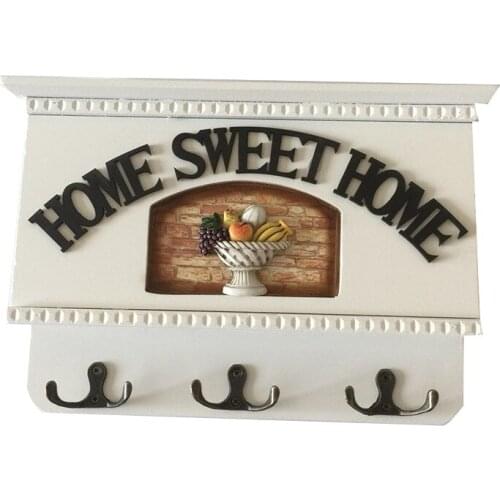 Mail Holder for Wall Key Rack for Wall White Decorative Entryway Organizer for Wall Key Holder Organizer