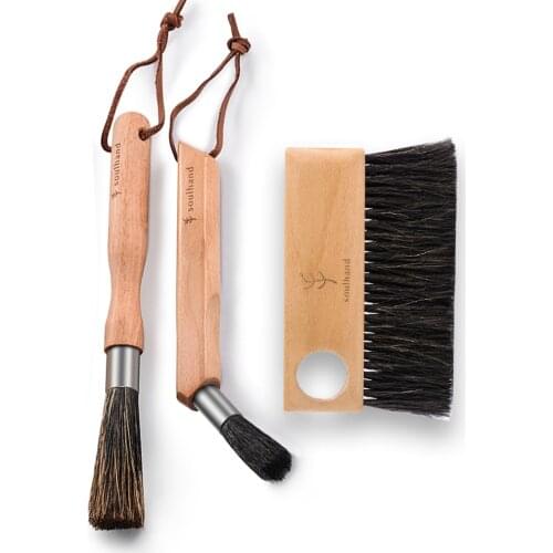 SOULHAND Coffee Brush Grinder Bar Desktop Cleaning Brush With Lanyard Coffee Machine Brush Cleaner For Barista Home Kitchen