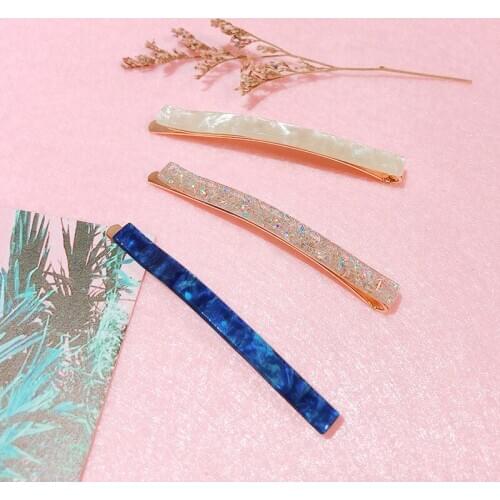 Hairpin Accessories Pins Barrette Crystal Grips Snap Womens Hair Clips Slide