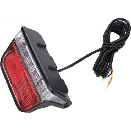 Bike Light Electric Bicycle Rear Safety Warning Light Waterproof Bike Tail Rear Light E-Bike Scooter Brake Lamp with 1.2m cable