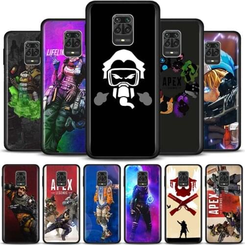 Phone Case for Xiaomi Redmi Note 10 Pro Max India 5G K40 Plus 9 9s 8T 8 Pro 7 8A 9A 9C 9T 9i 9 Black Cover apex legends art
