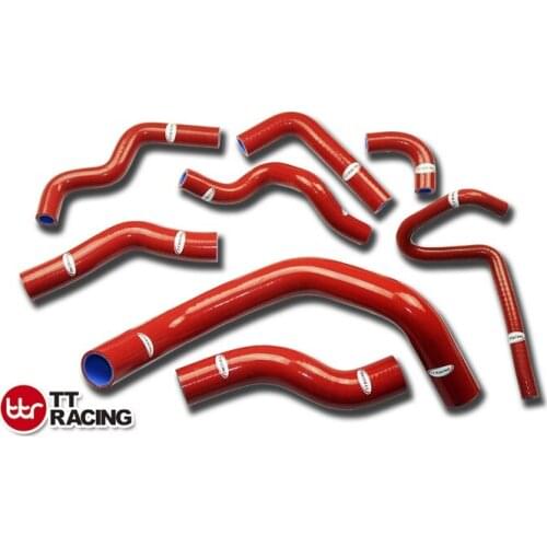 TT1602CRE - SILICONE RADIATOR HOSE KIT FOR NISSAN SILVIA 200SX 240SX S14 S15 SR20DET RED