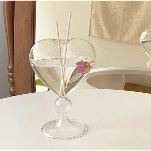 Flower Vase for Modern Home Decor Glass Vase Rustic Terrarium Plants Table Ornaments Dried Flower Vase Nordic