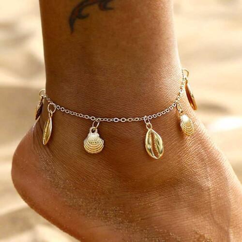 Vienkim New Shell Conch Link Chain Anklets For Women Foot Jewelry Summer Beach Barefoot Bracelet Ankle On Leg For Women 2020