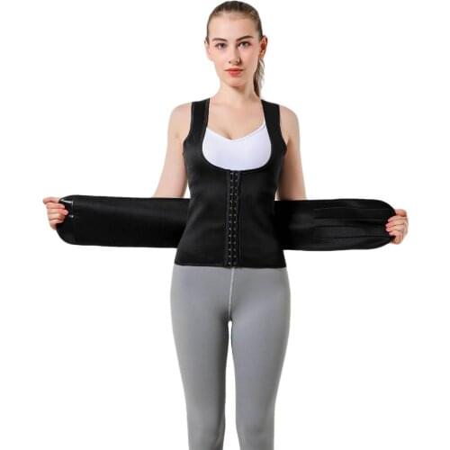 Women Waist Trainer Slimming Trimmer Belt Tummy Belly Girdle Body Shaper Vest Shaperwear Adjustable Buttoned Shaping Corset #W6T