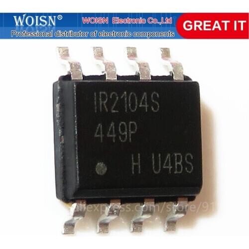 10PCS IR2104S IR2104 SOP8 SOP IR2104STRPBF SMD IR2104SPBF In Stock