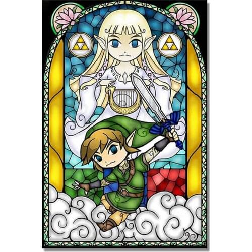 5D DIY Diamond Painting Cross Stitch "Game Character" Full Circle Diamond Super Multi Embroidery Mosaic Picture Home Decoration