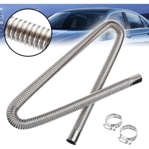 120cm Car Heater Stainless Steel Exhaust Pipe Parking Heater Fuel Tank Exhaust Pipe Air Heater Tank For Car Air D-iesels Heater