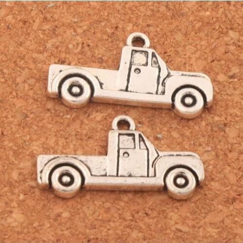 Transport Trucks Charm Beads MIC New 26.3x14.5mm 31PCS Zinc Alloy Pendants Fashion Jewelry DIY L497