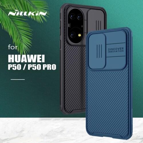 For Huawei P50 Pro Case Nillkin CamShield Case Slim Slide Camera Protect Case Ultra-Thin Back Cover for Huawei P50 P50 Pro Case
