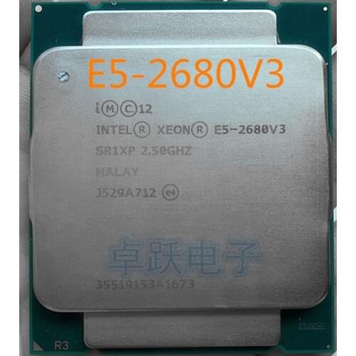 E5-2680V3 Original Intel Xeon E5-2680 V3 Processor 2.50GHz 30MB 120W LGA2011-3 12-Cores Desktop CPU E5 2680 V3
