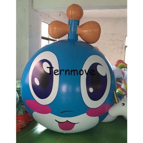Giant cartoon pvc ball inflatable balloon customized PVC advertising inflatable carton ground helium balloon free shipping