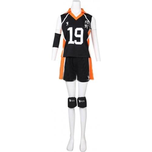 Haikyuu Costume Karasuno High School Hitoka Yachi Cosplay Costume Girls Volleball Suit Adult Sports Top Shorts Socks L321