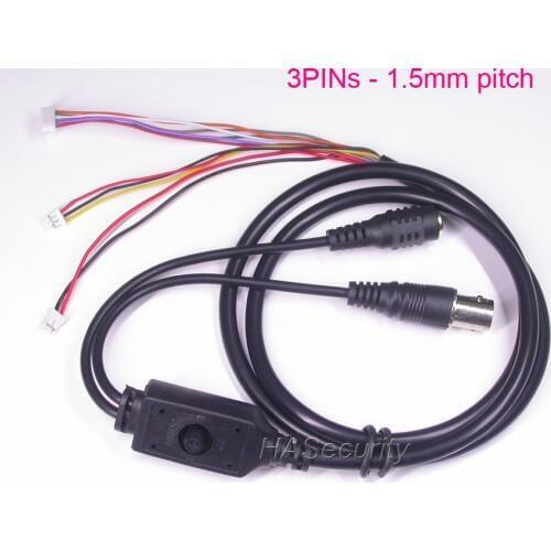 OSD cable 6PINs + 3PINs (1.5mm pitch) + 2PINs for CCTV camera PCB board module installation assembly