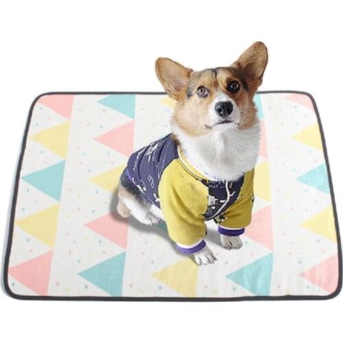 Pet mat summer ice silk mat car washable and cooling cat mat one generation delivery dog ice mat dog cooling mat kennel