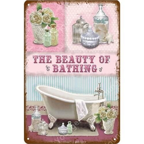 Kitchen Rules Metal Signs Family Garden Poster Vintage Wall Plaque Outdoor Decoration Laundry Room Decor Bath Bathing Plate