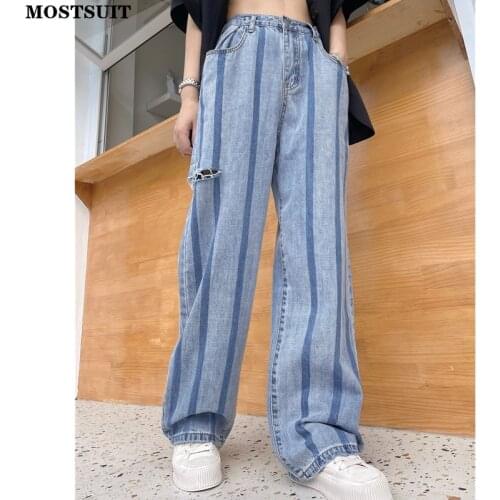 Mostsuit Womens Ripped Jeans