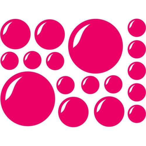 Set of 17 x BUBBLES bubble decal sticker vinyl wall art bathroom kids child room 20 Color Choose