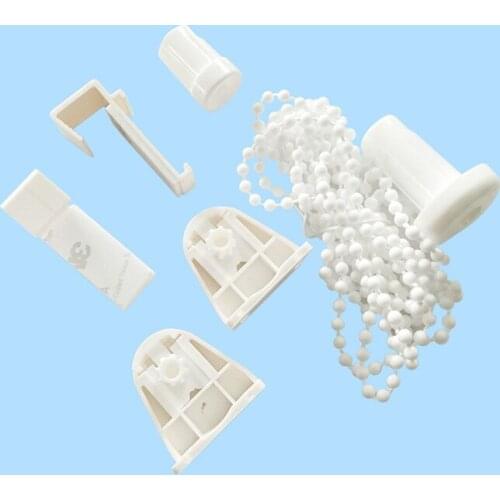 PVC Non-adjustable Hook Curtain Shutter Accessories Window Blind Home Decor Window Treatments Hardware Manual Roller Blinds 1set