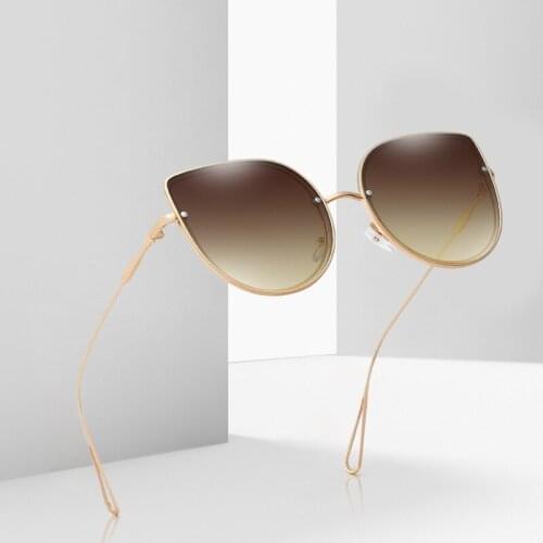 2021 New Fashion Sunglasses Stainless Steel Frame Sunglasses European and American Unisex Sunshade Glasses UV400 Sunglasses