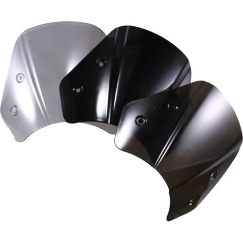 Motorcycle Smoke/Clear/Black Headlight Fairing Windshield Wind Deflector Front Headlamp Windscreen For Benelli Leoncino 500