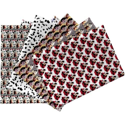 Half Yard 45*140Cm DIY Cartoon Print Polyester Patchwork Stof Handmade Material 1825